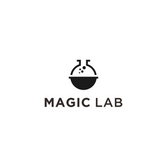 abstract magic logo. lab icon