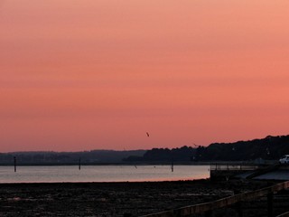 sunset over the sea