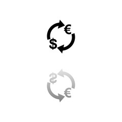 Exchange icon flat