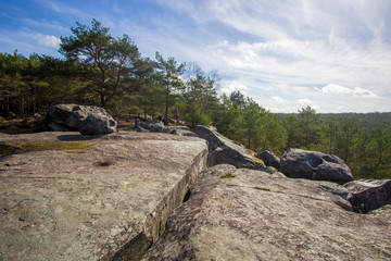 Chaos rocheux aux Gorges de Franchard à Fontainebleau