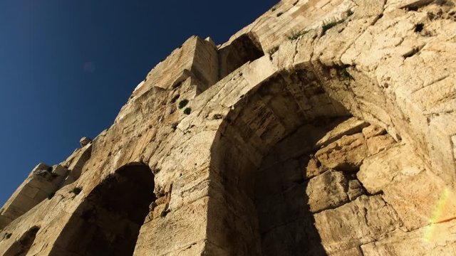 Ruins of Odeon of Herodes Atticus in Athens