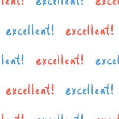 Excellent. Vector seamless pattern with calligraphy hand drawn text. Good for wrapping paper, wedding card, birthday invitation, pattern fill, wallpaper