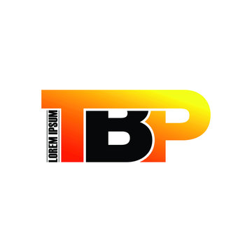 Letter TBP modern logo design vector
