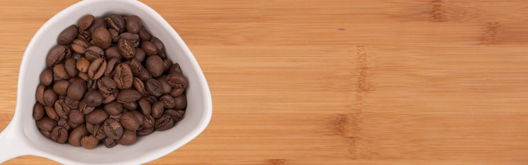 coffee beans and place for text, menu