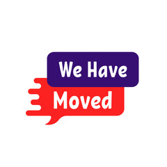 simple we have moved melted badge