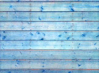 Background from wooden boards for design wooden texture blue boards nailed