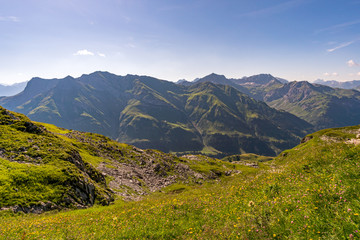 Climbing the Karhorn Via Ferrata near Warth Schrocken in the Lechquellen Mountains