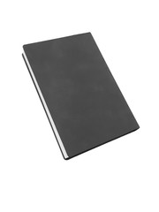 gray diary, isolate on white background close up
