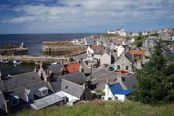 Findochty Harbour, Banffshire, Scotland