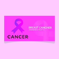 Obraz premium October is Breast Cancer Awareness Month, an annual campaign to increase awareness of the disease. Join in the cause to help women in need today.