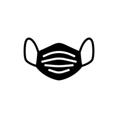 Mouth Mask icon vector. Medical mask protection flat illustration collection symbol for design, Web design, Infographics, UI, Business and more.