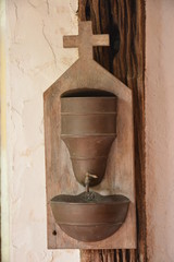 Church chapel water catch basin