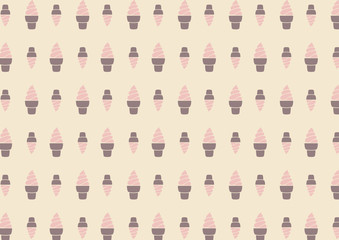 ソフトクリームのカラーパターンの壁紙