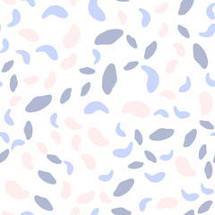 Vector seamless pattern with geometric brush strokes elements. Memphis geometric outline trendy modern style. 