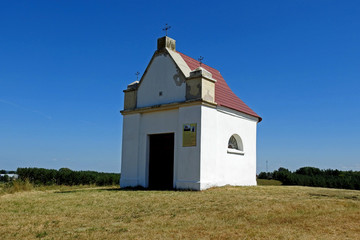 Roman Catholic chapel dedicated to Saint Florian erected on a hill in 1864 in the village of...