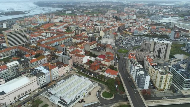 Aveiro. The Venice of Portugal. Aerial Drone Footage