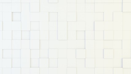 Abstract geometric texture of randomly extruded cubes