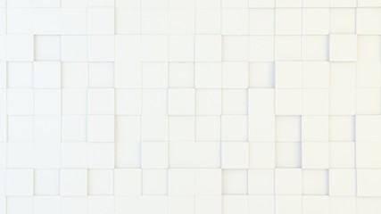 Abstract geometric texture of randomly extruded cubes