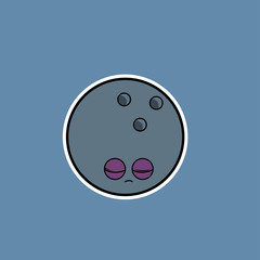 Bowling Ball Vector Character