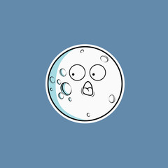 Moon Character Vector
