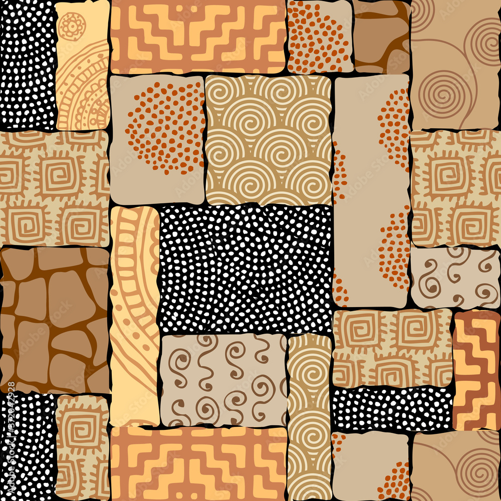 Aufkleber Seamless background pattern. Pattern in safari style. Vector image