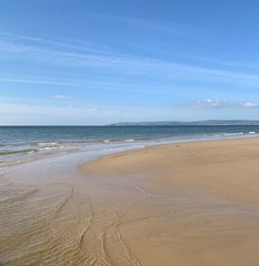 Bournemouth beach and sea, Dorset, England