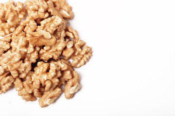 Walnut Isolated On White Background.