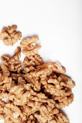 Walnut Isolated On White Background.