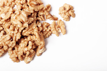 Walnut Isolated On White Background.