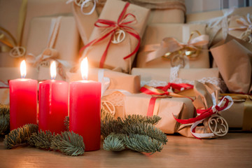 Advent gifts with numbers
