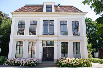 Fototapeta na wymiar Old historic country house in the center of Zwolle, Netherlands