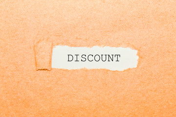 a word on a torn piece of paper, a business concept