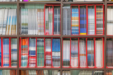 Magazines Collection in Shelf