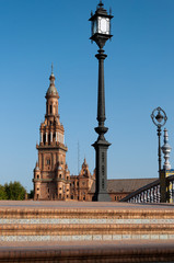 Fototapeta na wymiar Plaza de España Sevilla, Andalucía