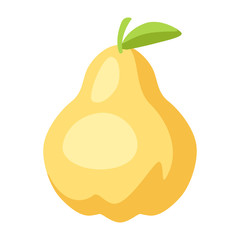 Illustration of stylized pear.