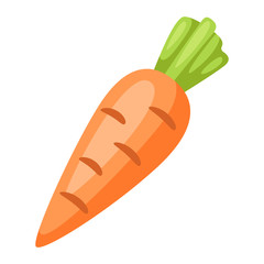 Illustration of stylized carrot.