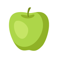 Illustration of stylized apple.
