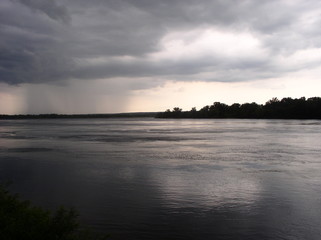 rain over the river