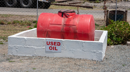 used oil storage