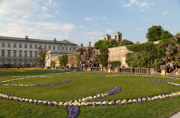 Fototapeta na wymiar Park in Salzburg