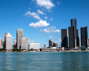 Fototapeta na wymiar Detroit Skyline
