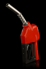 Red Gas Pump Nozzle