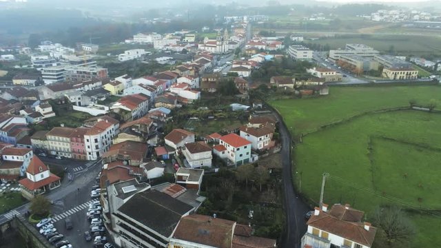 Barcelos, historical city of Portugal Aerial Drone Footage