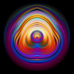 Modern Abstract Colorful Circle Art design with wave liquid shape background