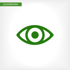 Eye  vector icon , lorem ipsum Flat design
