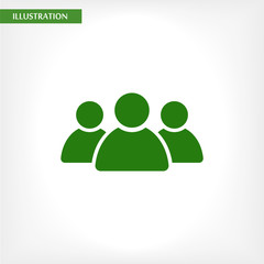 Human  vector icon , lorem ipsum Flat design