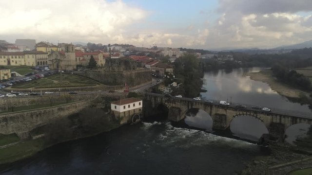 Barcelos, beutiful city of Portugal Aerial Drone Footage