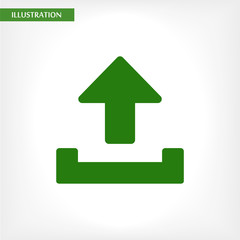 Downloading  vector icon , lorem ipsum Flat design
