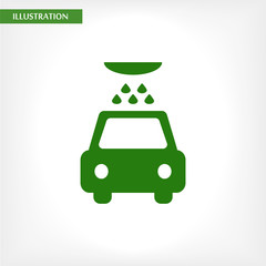 Car wash  vector icon , lorem ipsum Flat design