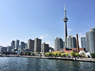 A view of Toronto from the sea